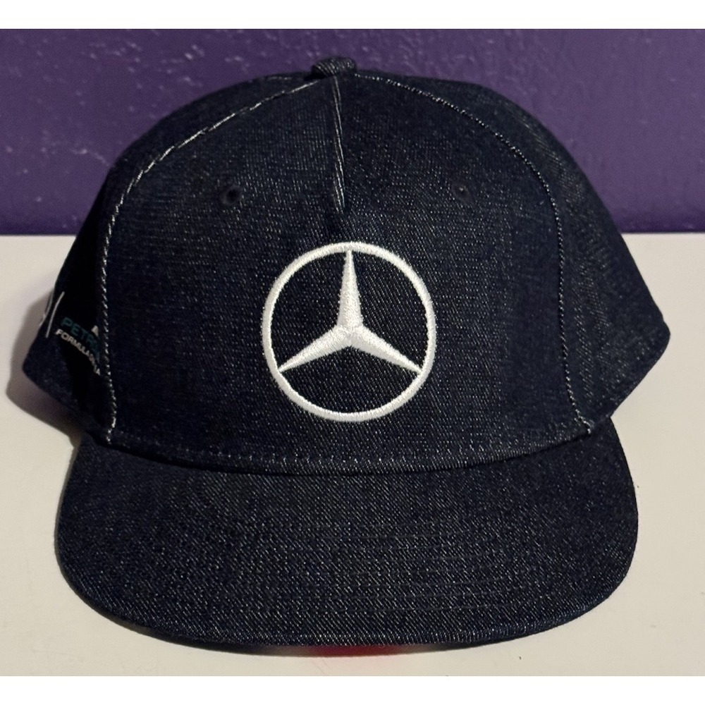 Mercedes AMG Petronas Lewis Hamilton Denim Jean Hat Silverstone F1 Ferrari Rare
